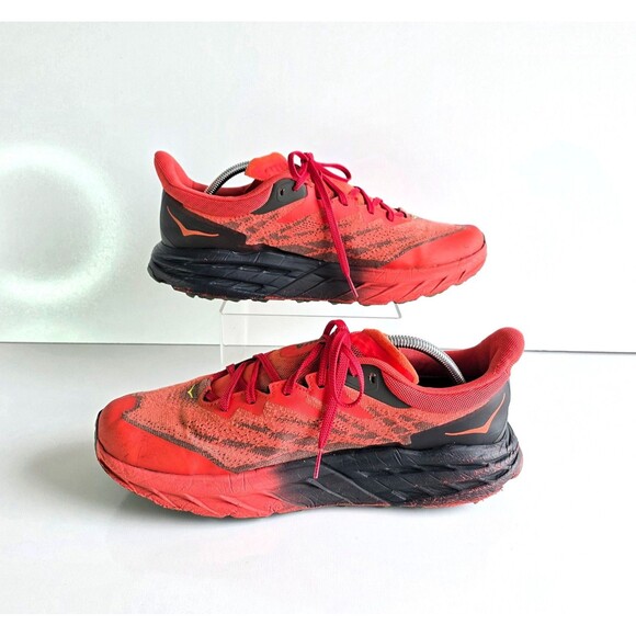 HOKA Men\'s Speedgoat 5 GTX Running Shoes Fiesta Thyme Sz 12 46 2/3 Red Sneakers main image 9